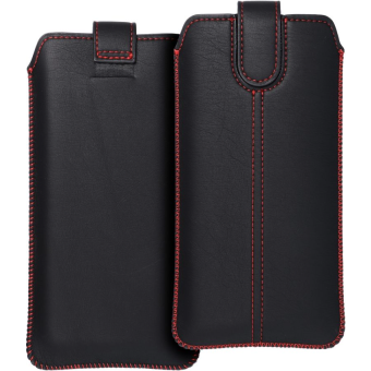 Univerzálne puzdro na iPhone 12/12 Pro/Samsung Xcover 5/S21 5G/Note/Note 2/Note 3 Forcell Pocket Case Ultra Slim M4 čierne