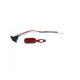 Konektor pre nabíjačku aj s gumovou krytkou pre Xiaomi M365 Scooter červený 