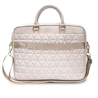 Puzdro Guess na notebook 15" GUCB15QLPK Quilted Computer Bag ružové