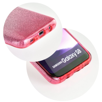 Silikónové puzdro Forcell Shining pre Samsung Galaxy A51 fialové