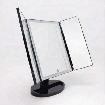 Kozmetické Make-Up zrkadlo iMirror 3D Fascinate trojpanelové s LED Line osvetlením čierne