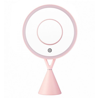 Kozmetické Make-Up zrkadlo iMirror X Charging nabíjací s LED Line osvetlením ružové