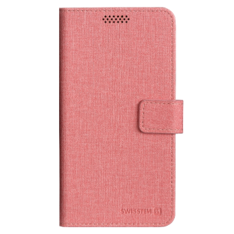 Diárové puzdro Swissten Libro Uni Book, veľkosť XL, ružové