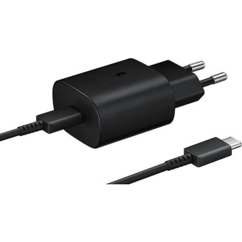 Sieťová nabíjačka Samsung USB-C EP-TA800EBE + EP-DA905BBE čierna (Bulk)