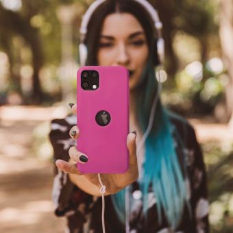 Silikónové puzdro na Xiaomi Redmi 9 Forcell Siicone ružové