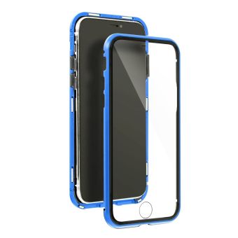 Plastové puzdro na Apple iPhone 12 Pro Max Magneto 360 modré