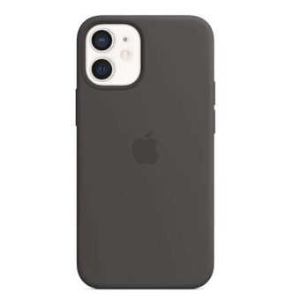 Puzdro Apple na Apple iPhone 12 mini Silicone MagSafe čierne