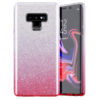 Silikónové puzdro na iPhone 12 Pro Shine Bling transparentno-ružové