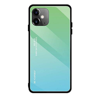 Plastové puzdro na Apple iPhone 11 Gradient Glass TPU zelené