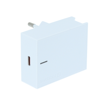 Adaptér USB-C Swissten Power Delivery 20W pre Apple zariadenia biely