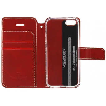 Puzdro Molan Cano na OnePlus Nord N10 5G Issue Book červené
