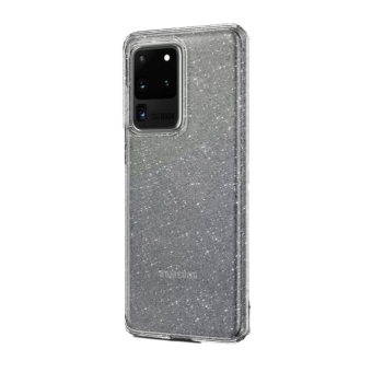 Silikónové puzdro na Samsung Galaxy S20 G980 Shine Bling transparentno-čierne
