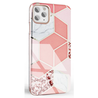 Silikónové puzdro na Apple iPhone 12 Pro Max Forcell MARBLE COSMO vzor 02