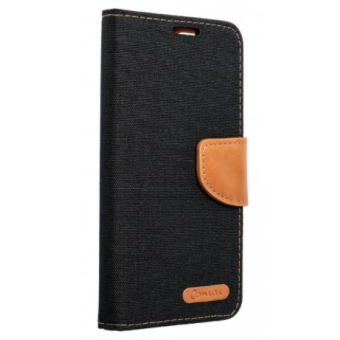 Diárové puzdro na Samsung Galaxy A42 5G Canvas čierne