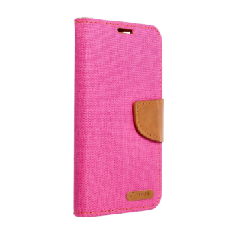 Diárové puzdro na Samsung Galaxy S21 5G Canvas Book ružové 