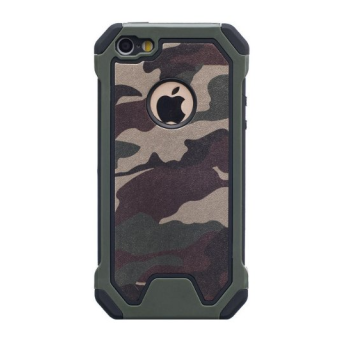 Silikónové puzdro Army Camouflage TPU pre iPhone 12/12 Pro zelené