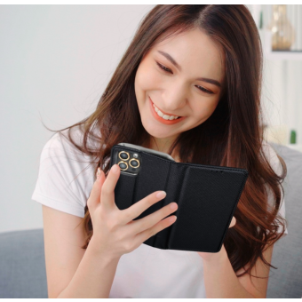 Diárové puzdro na Xiaomi Redmi Note 9T 5G Smart Book čierne