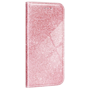 Diárové puzdro na Motorola Moto G 5G Plus Forcell SHINING Book ružovo-zlaté