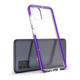 Silikónové puzdro na Samsung Galaxy S21 G5 Spring transparentno-čierne 