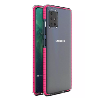 Silikónové puzdro na Samsung Galaxy S21 G5 Spring transparentno-ružové