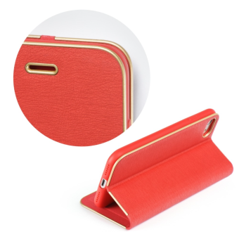 Diárové puzdro na Xiaomi Redmi Note 10 Pro Luna gold červené