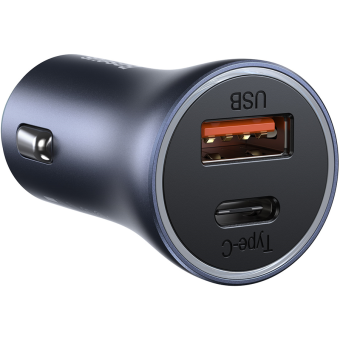 Autonabíjačka Baseus Golden Contactor Pro, USB-A + USB-C PD 40W, šedá