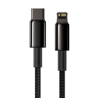 Dátový kábel  Baseus Tungsten PD USB-C - Lightning 2,0 m 20W čierny