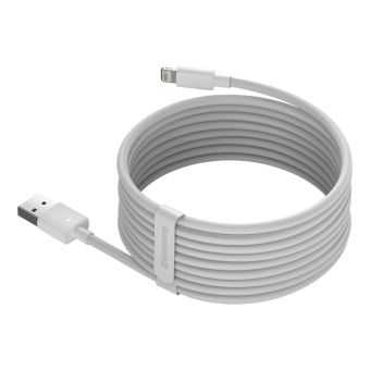 Dátový kábel Baseus Simple Wisdom USB - Lightning 2 ks 20W 1,5 m biely