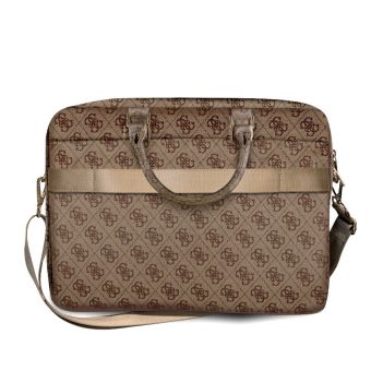 Guess PU 4G Metal Logo Computer Bag 15/16" GUCB15G4GFBR Brown