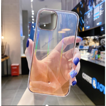 Plastové puzdro na Apple iPhone 12/12 Pro Gradient Aurora zelené 