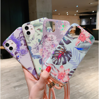 Plastové puzdro na Apple iPhone 12/12 Pro Rose ružovo modré 