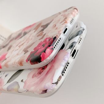 Silikónové puzdro na Apple iPhone 12/12 Pro Retro kvety