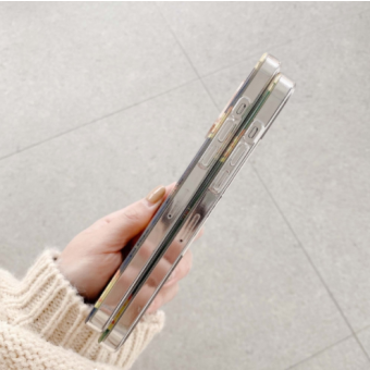 Plastové puzdro na Apple iPhone 12/12 Pro Classic Flower čierne