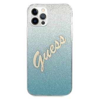 Puzdro Guess GUHCP12MPCUGLSBL  Apple iPhone 12/12 Pro Vintage modré