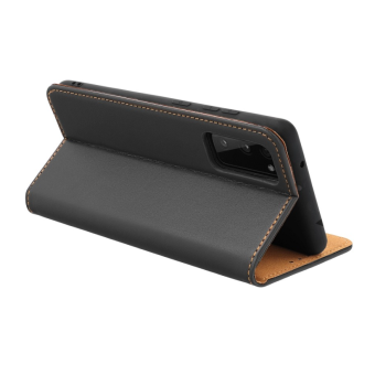 Diárové puzdro na Samsung Galaxy S21 5G Leather Forcell Smart Pro čierne