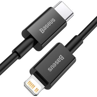 Kábel Baseus Superior CATLYS-A01, USB-C to Lightning, Fast Charge 20W, 1m, čierny