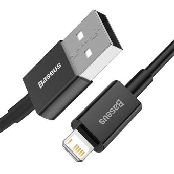 Kábel Baseus Superior CALYS-C01, USB-A na Lightning 2.4A, Fast Charge, 2m, čierny