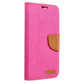 Diárové puzdro na Samsung Galaxy A22 5G Canvas ružové