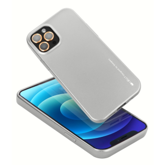 Silikónové puzdro na Apple iPhone 13 Pro Max Mercury i-Jelly sivé