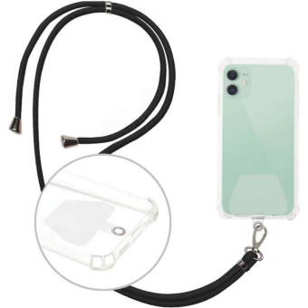 Universal neck strap for phones black