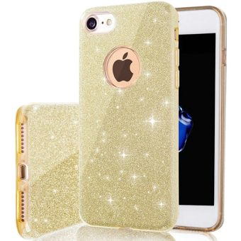 Silikónové puzdro na Xiaomi Mi 11 Lite LTE/11 Lite 5G/11 Lite 5G NE Glitter 3in1 zlaté