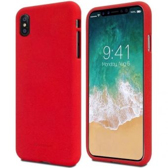 Silikónové puzdro na Apple iPhone 12 Pro Max Mercury Soft červené