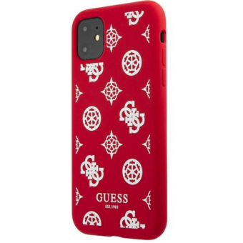 Plastové puzdro Guess na Apple iPhone 12 Pro Max GUHCP12LLSPEWRE Peony Collection červené