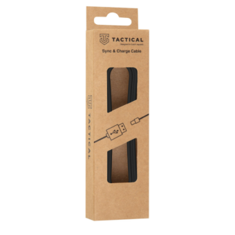 Kábel Tactical Smooth Thread USB-A/USB-C 0.3 m čierny