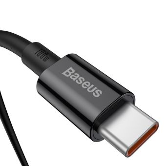 Kábel Baseus Superior Fast Charging CATYS-C01, USB-C na USB-C 100W, 2m, čierny