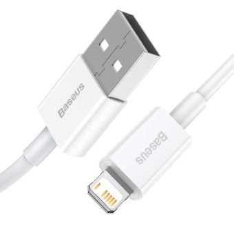 Kábel Baseus Superior CALYS-B02, USB na Lightning 2.4A, 1.5m, biely