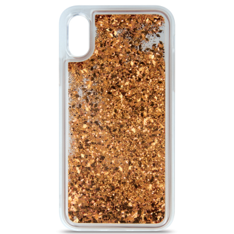 Silikónové puzdro na Huawei P Smart 2021 Liquid Sparkle zlaté