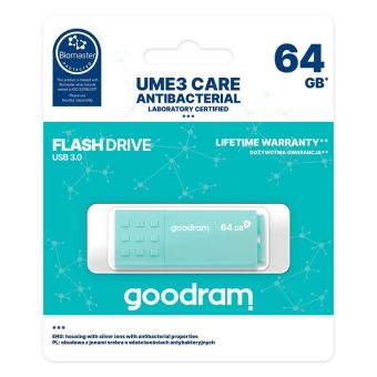 GoodRam Pendrive 64GB UME3 CARE USB 3.0 svetlo-zelený