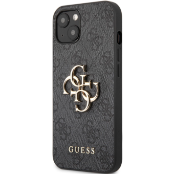 Plastové puzdro Guess na Apple iPhone 13 Pro GUHCP13L4GMGGR 4G Metal Logo sivé