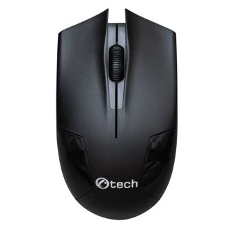 PC bezdrôtová Myš C-TECH WLM-08,1200DPI, 3 tlačítka, USB nano receiver čierna